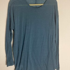 Pas de Calais - Teal Lightweight Wool Knit Sweater ~ Long ~ Sz 36