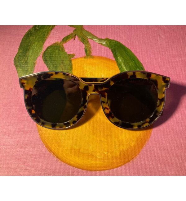 Karen Walker Sunglasses ~ Super Spaceship ~ Oversized Tortoise Shell & Gold