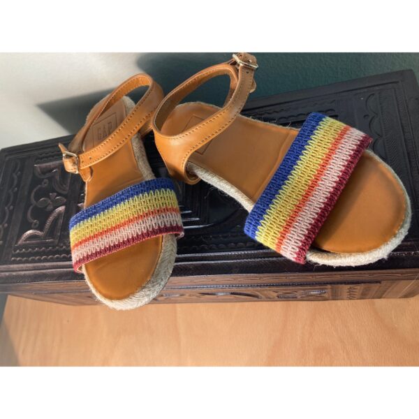 Girls Espadrille Sandals ~ Summer Fun ~ Rainbow Bright! ~ Gap ~ Sz 12