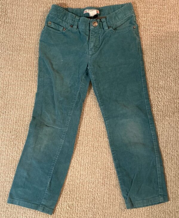 Bonpoint ~ Teal Corduroy Pants ~ Size 4 ~ $230 Retail! Luxury Quality