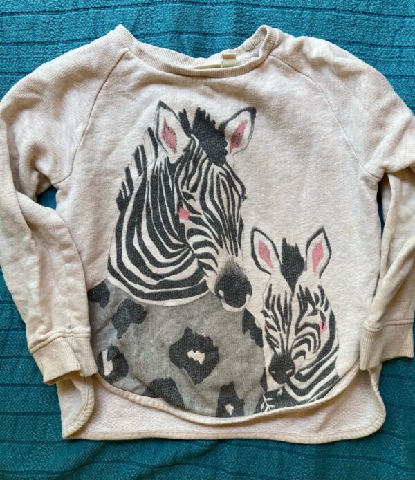 Soft Gallery Zebra Sweatshirt Momma & Me ~ Size 4 Years ~ So Sweet!