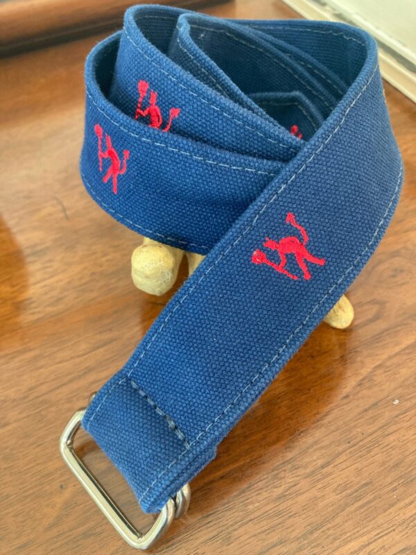 Bonobos Little Devil Navy Blue Canvas Belt ~ Devilish ~ Size S