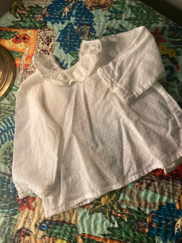 Bonpoint ~ French Dot Blouse ~ Sz 6 Months ~ Ruffle Collar ~ So Sweet!