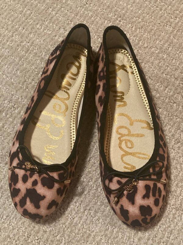 Sam Edleman Size 2 Big Kid Leopard Animal Print Ballet Flats ~ Fall Photoshoots!