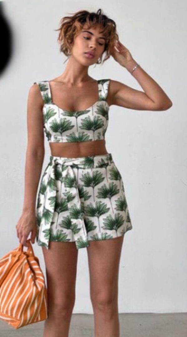 Zara Halter & Shorts Two Piece Set ~ 60s Vibes ~ Size S M ~ Palm Beach Ready