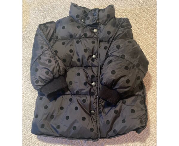 Zara Black Polkadot Puffer Coat ~ 18/24 Months/ 2 years ~ So BRAT & ADORABLE